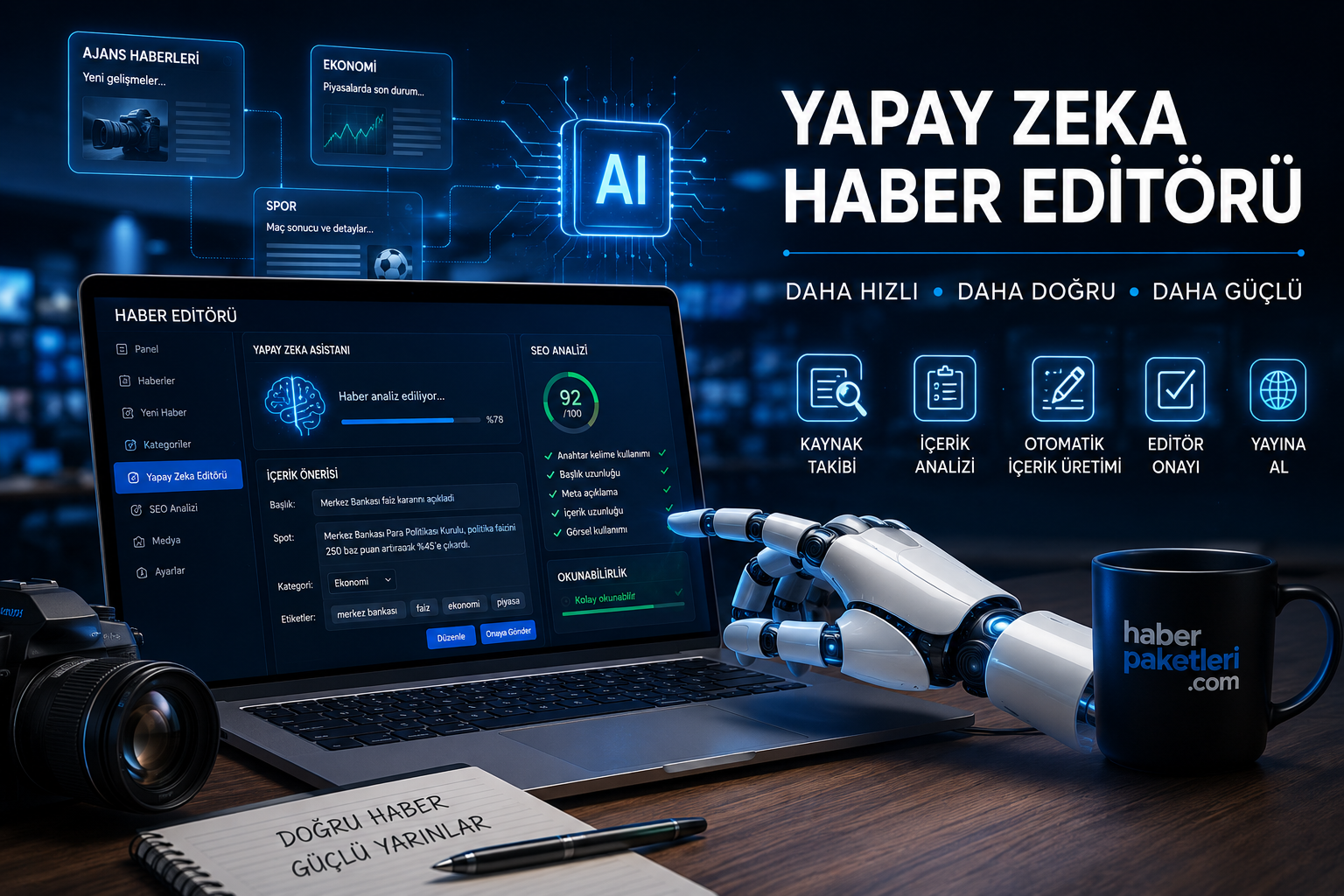 Yapay Zekâ Haber Editörü Nedir? Haber Sitelerinde Yeni Nesil Yayıncılık