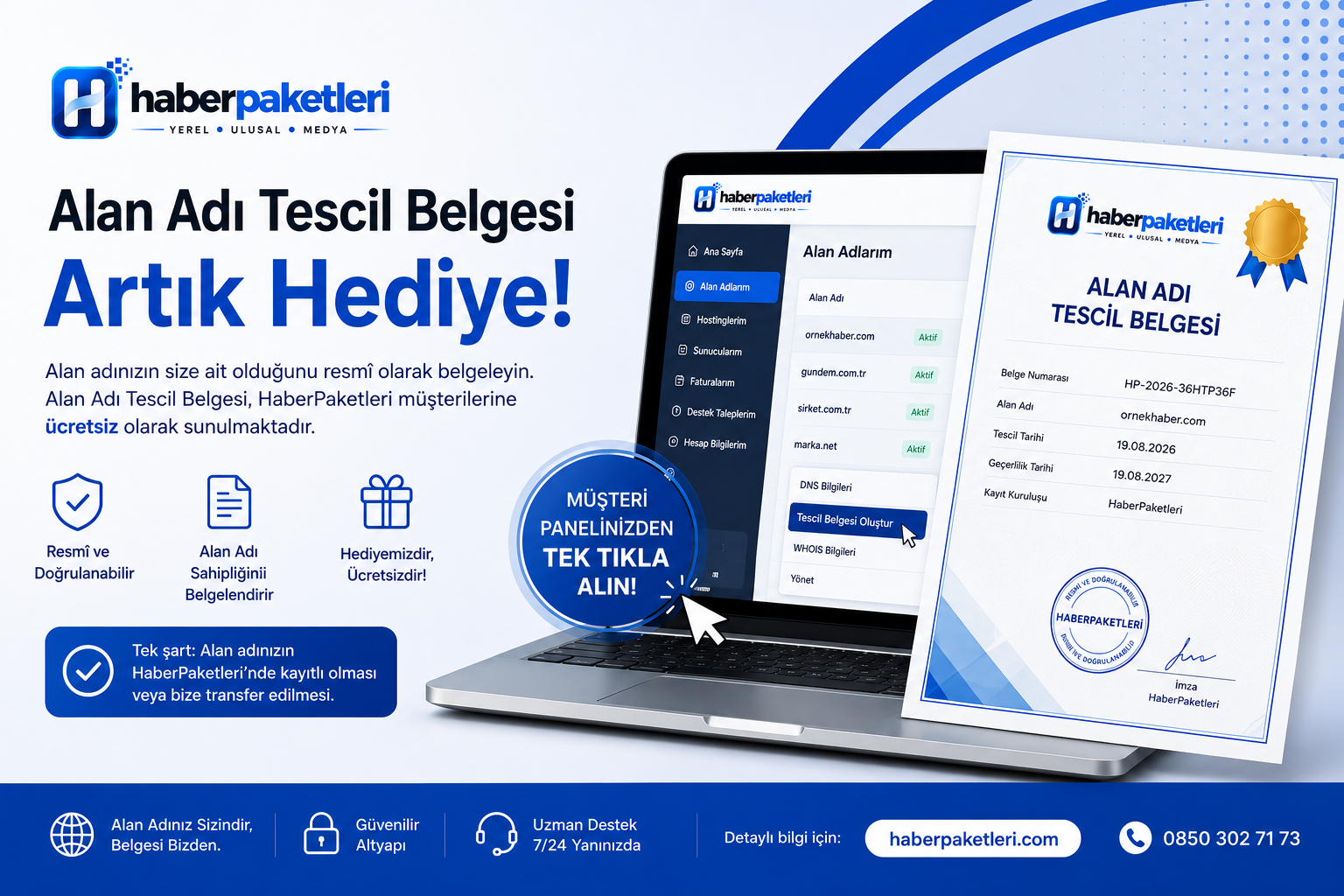 Alan Adı Tescil Belgesi Nedir? Alan Adı Sahipliğinizi Belgeleyin